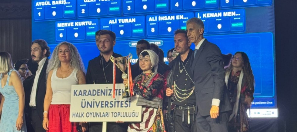 KTÜ HALK DANSLARI TOPLULUĞUNDAN TÜRKİYE ÜÇÜNCÜLÜĞÜ - MAGAZİN